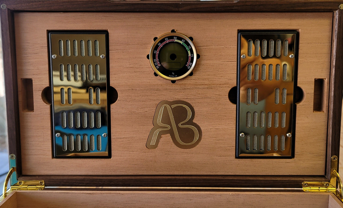 Cigar Humidor - Zebrawood with Spanish Cedar Lining - 80 Capacity