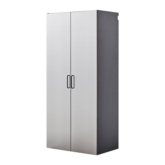 Astro Series - Wall Mounted Storage Cabinet With Soft Closing Drawers - Metallic Gray