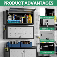 Garage Cabinet System | Heavy Duty Steel All-In-One Modular Garage Cabinet Set for Ultimate Workshop Organization | Easy Assembly Garage Storage Cabinets & Tool Bench — product view 4