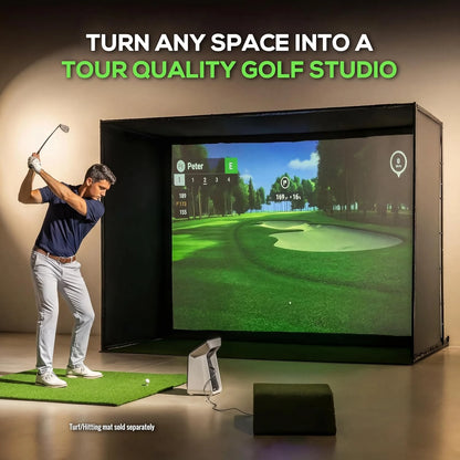 Golf Training Bundle – Golf Simulator Frame + 3G Mini Ring Swing Stabilizer — product view 3