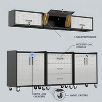 Garage Cabinet System | Heavy Duty Steel All-In-One Modular Garage Cabinet Set for Ultimate Workshop Organization | Easy Assembly Garage Storage Cabinets & Tool Bench — How It Works